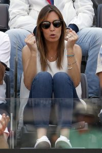 Flavia Pennetta sugli spalti (Foto Giampiero Sposito)