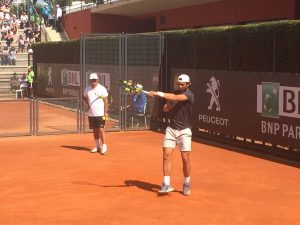 Rafa Nadal è a Roma: primo allenamento al Foro Italico